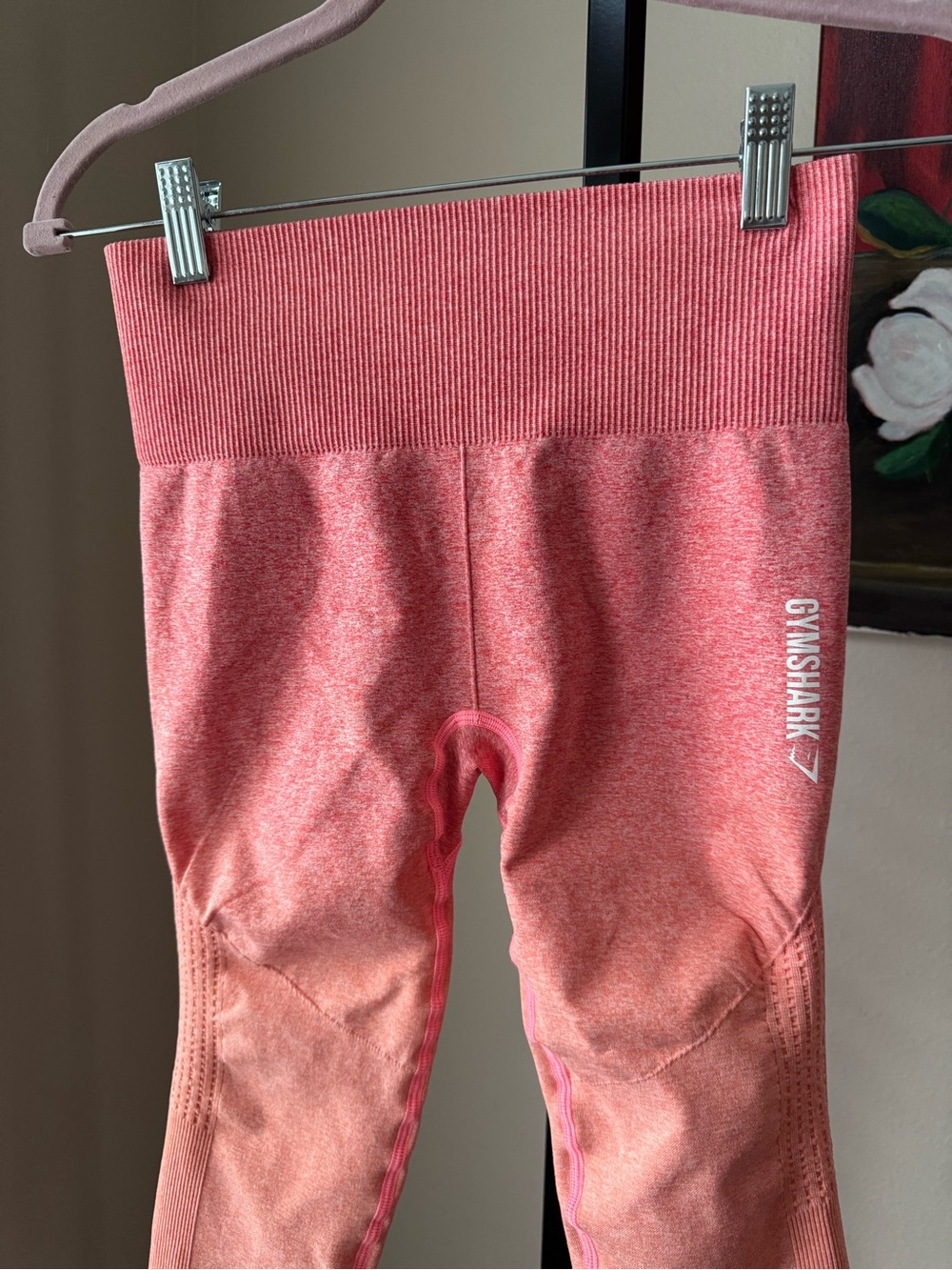 Gymshark Pink Ombre High-Waist Seamless Leggings - Picture 3 of 6